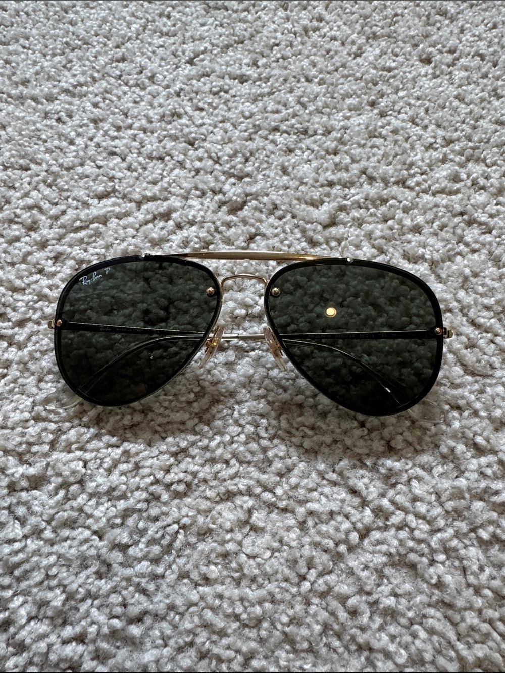 Ray-Ban Polarized Blazed Aviator with Dark Green Lenses Sunglasses - 3584N - Picture 4 of 6
